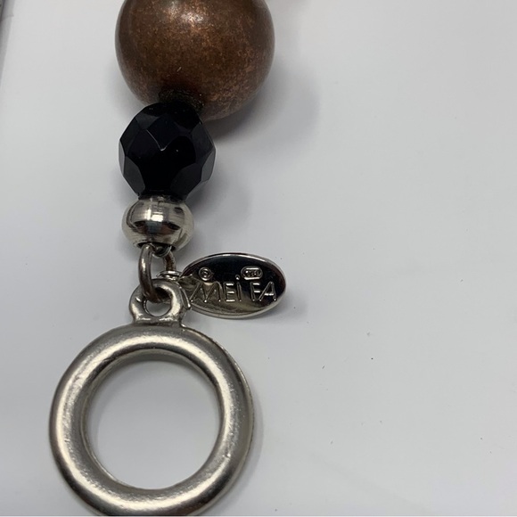 Mei Fa Earth and Wood Tone Brown Beaded Bracelet - Picture 3 of 5